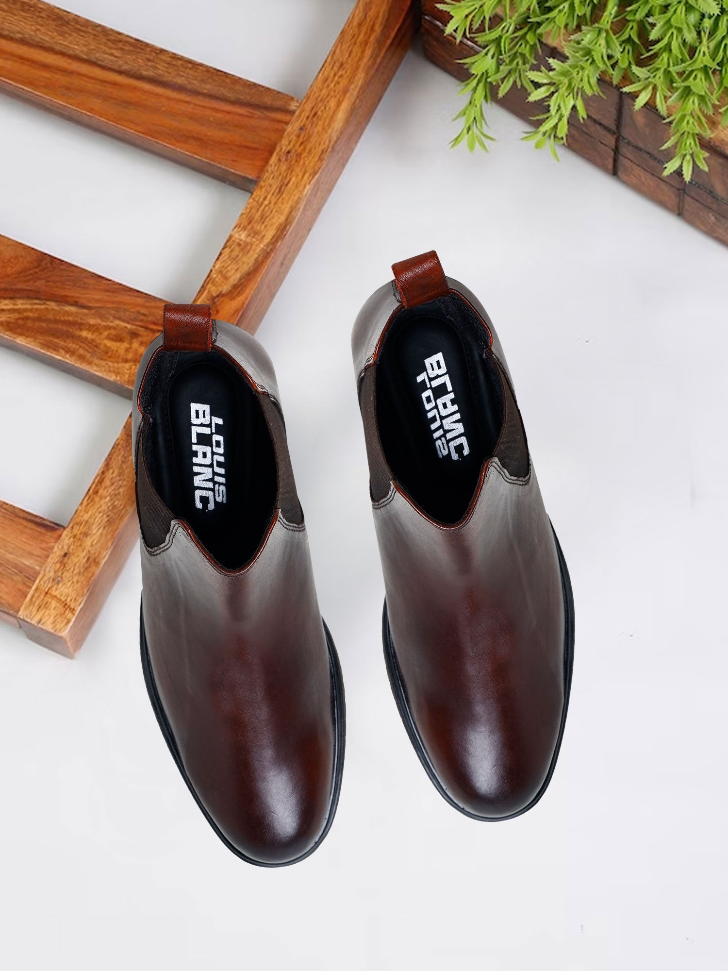 Handmade Venise Leather Chelsea Boots (LB07A)