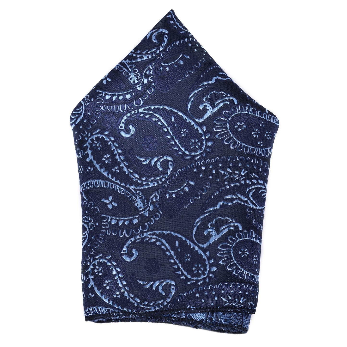 Kari Navy Italian Silk Neckties Set With Pocket Square Cufflinks Brooch Silver Tiepin