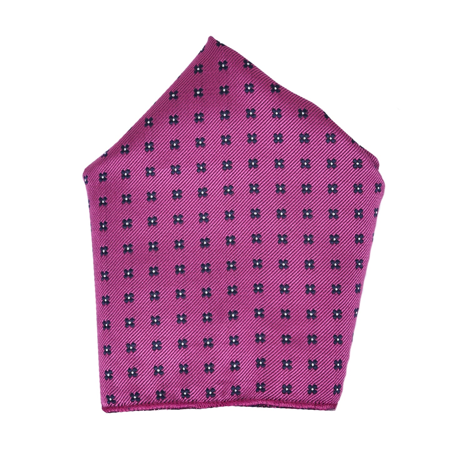 Flower Light Purple Italian Silk Neckties Set Pocket Square Tip