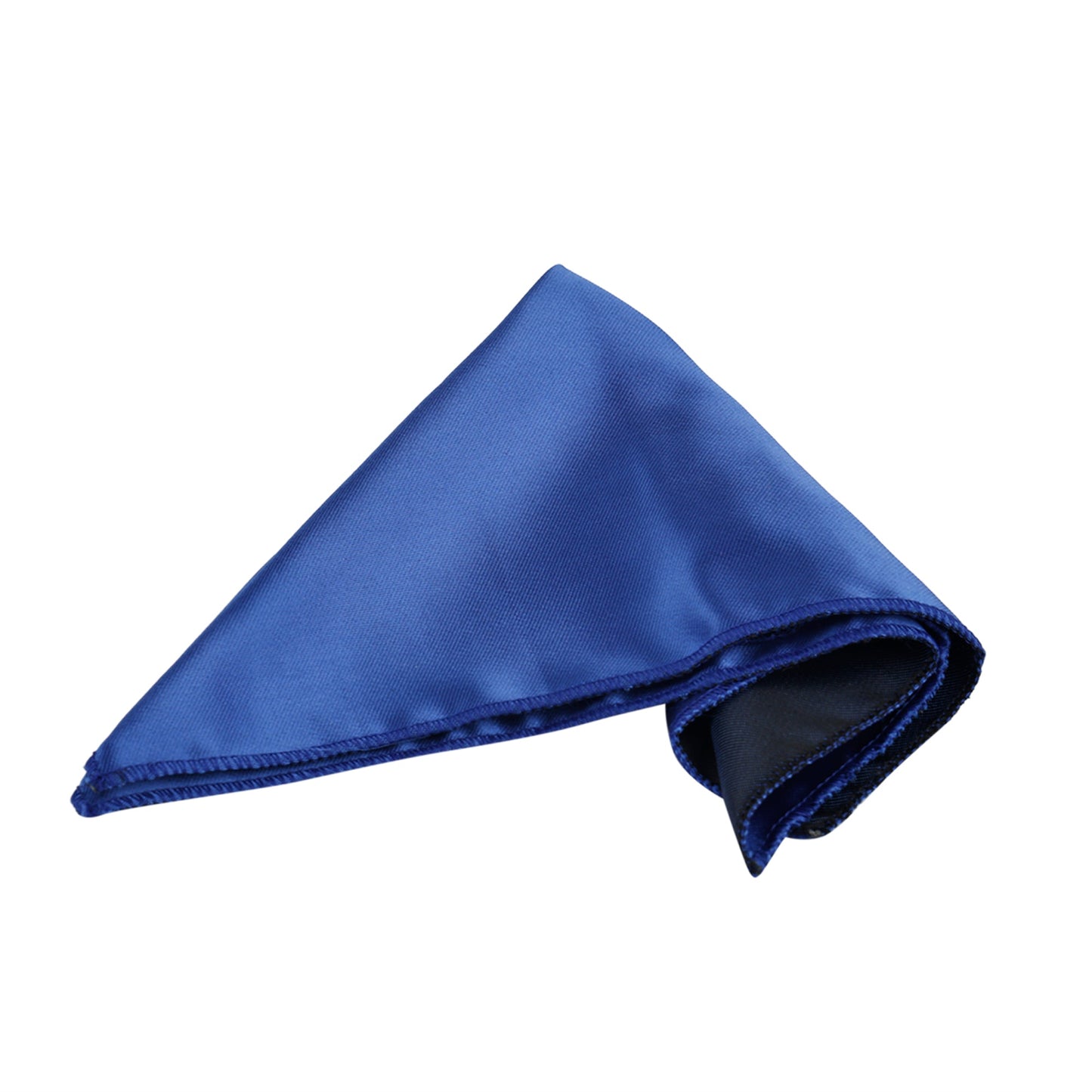 Royal Blue luxury Solid Necktie Set With Pocket Square Silver Tie Pin, Cufflinks & Brooch