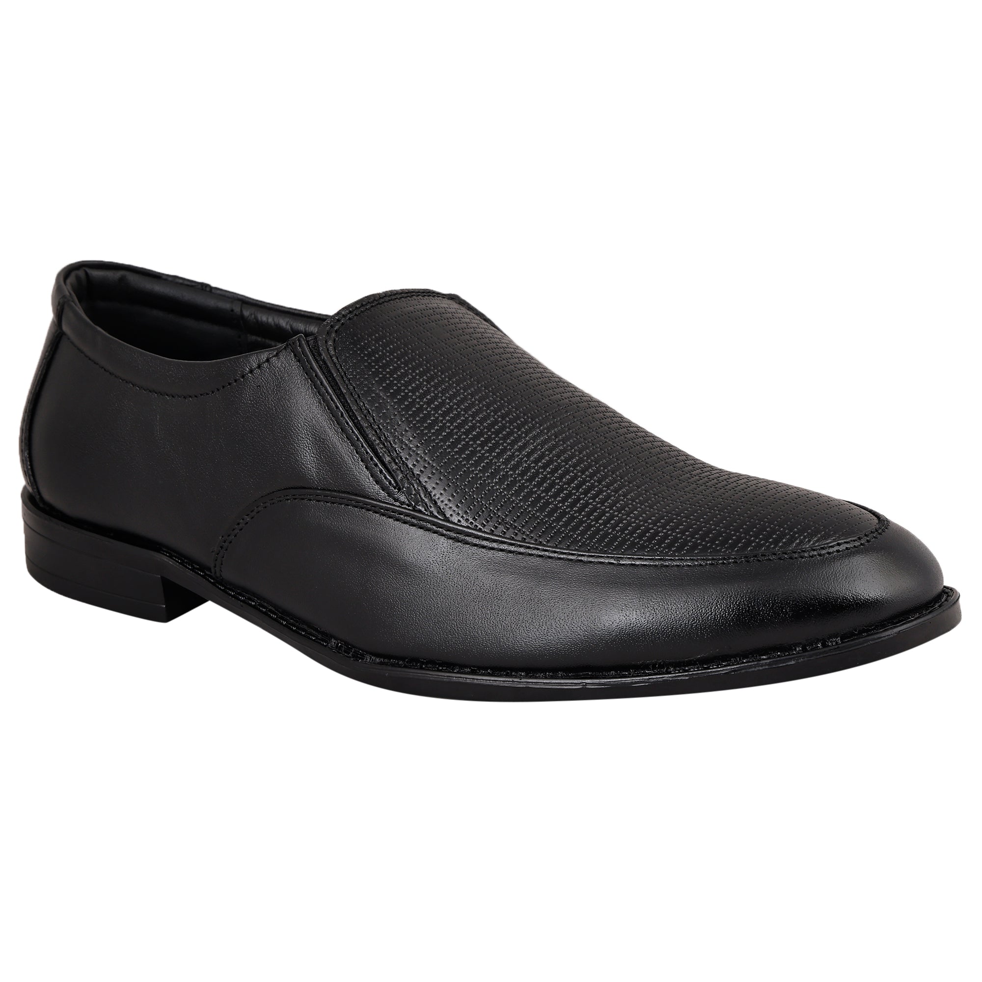 Men's Obsidian Black Slipon Style Comfortable Loafers (LB 36)
