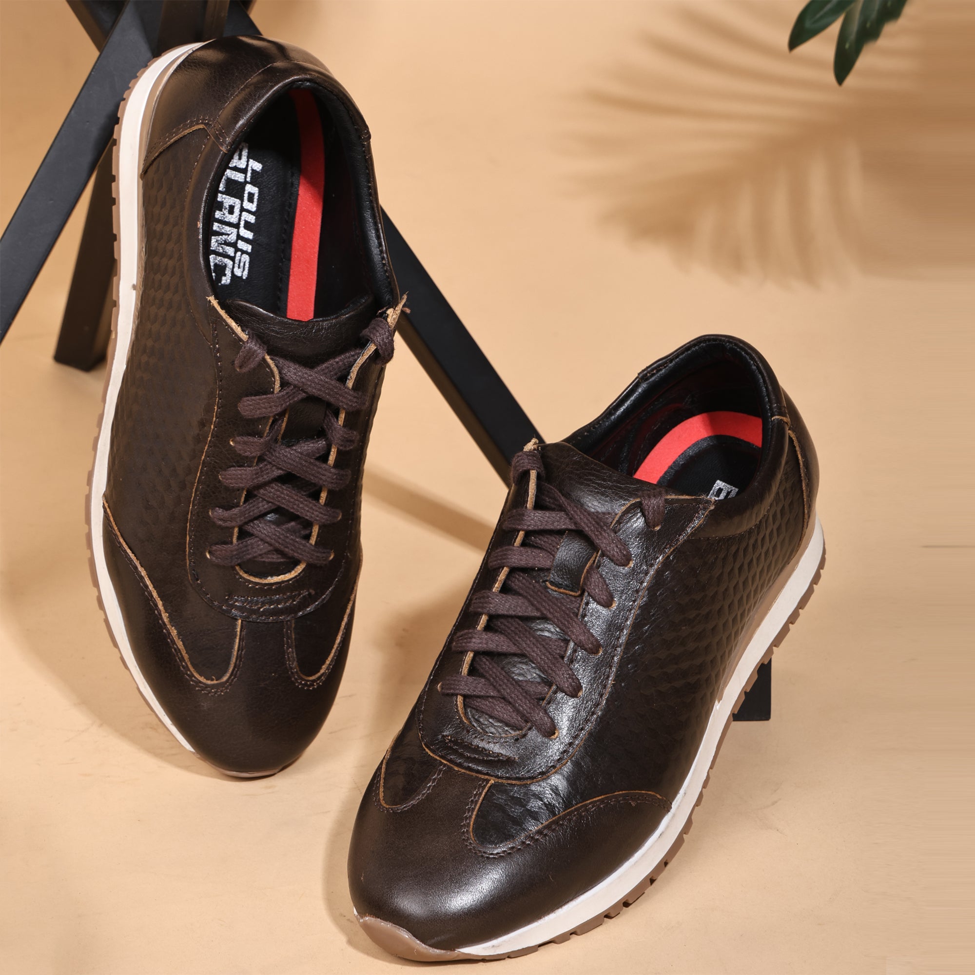 Louis Blanc Crust Leather Sport Shoes For Men’s LB06(E)
