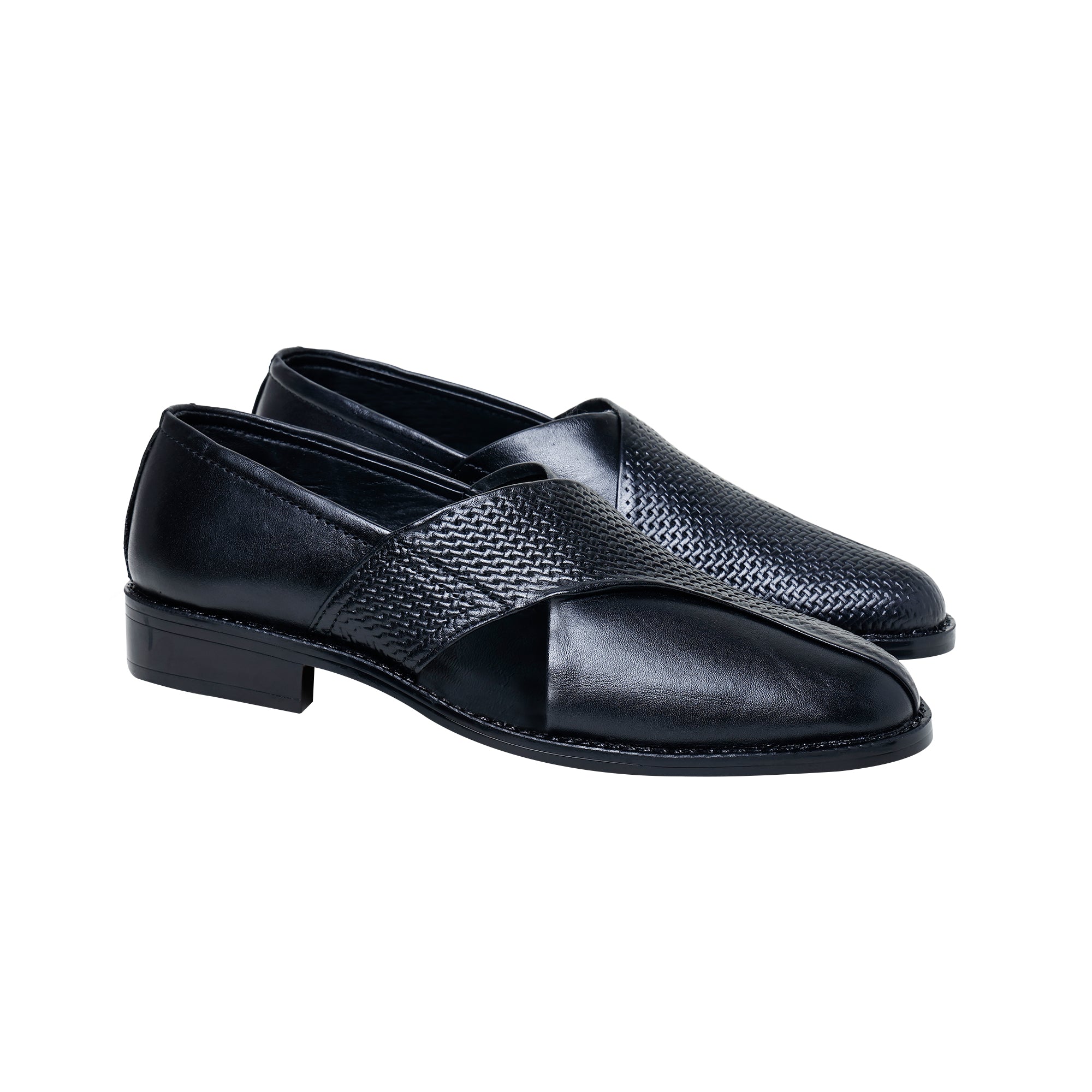 Louis Blanc Men’s Ethnic Leather Peshawari Slip On Shoes For Wedding| Party | Lightweight | PU Sole (LB17A)