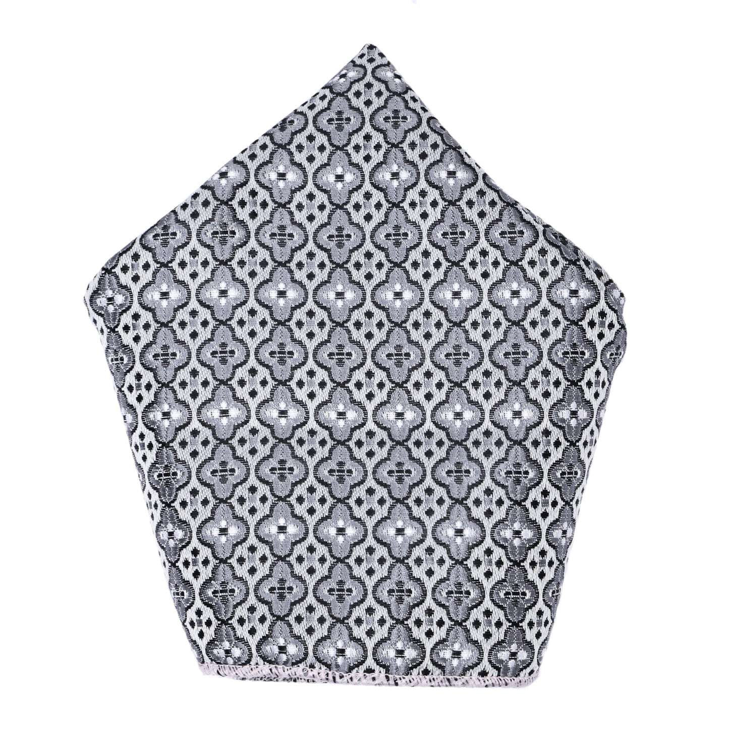 Light Grey Dot Italian Silk Neckties Set Pocket Square Tiepin