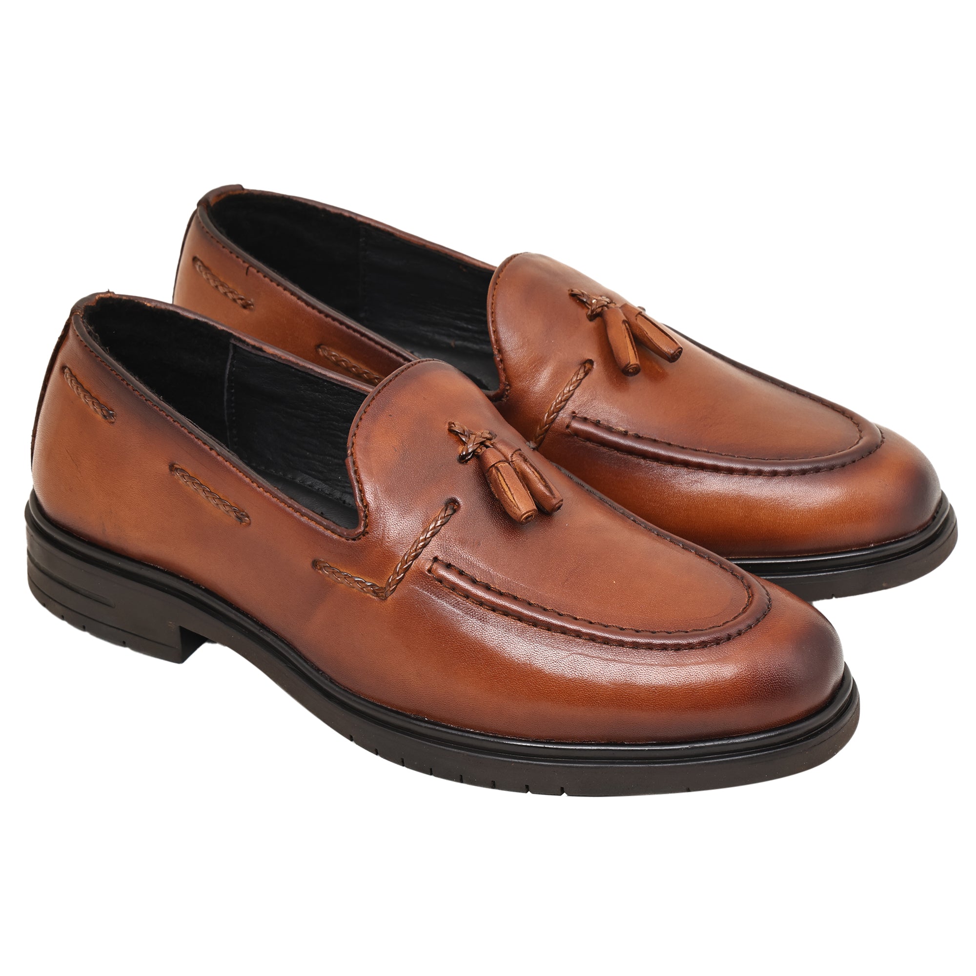Louis Blanc Crust Leather Party And Office Loafers ( LB22A )