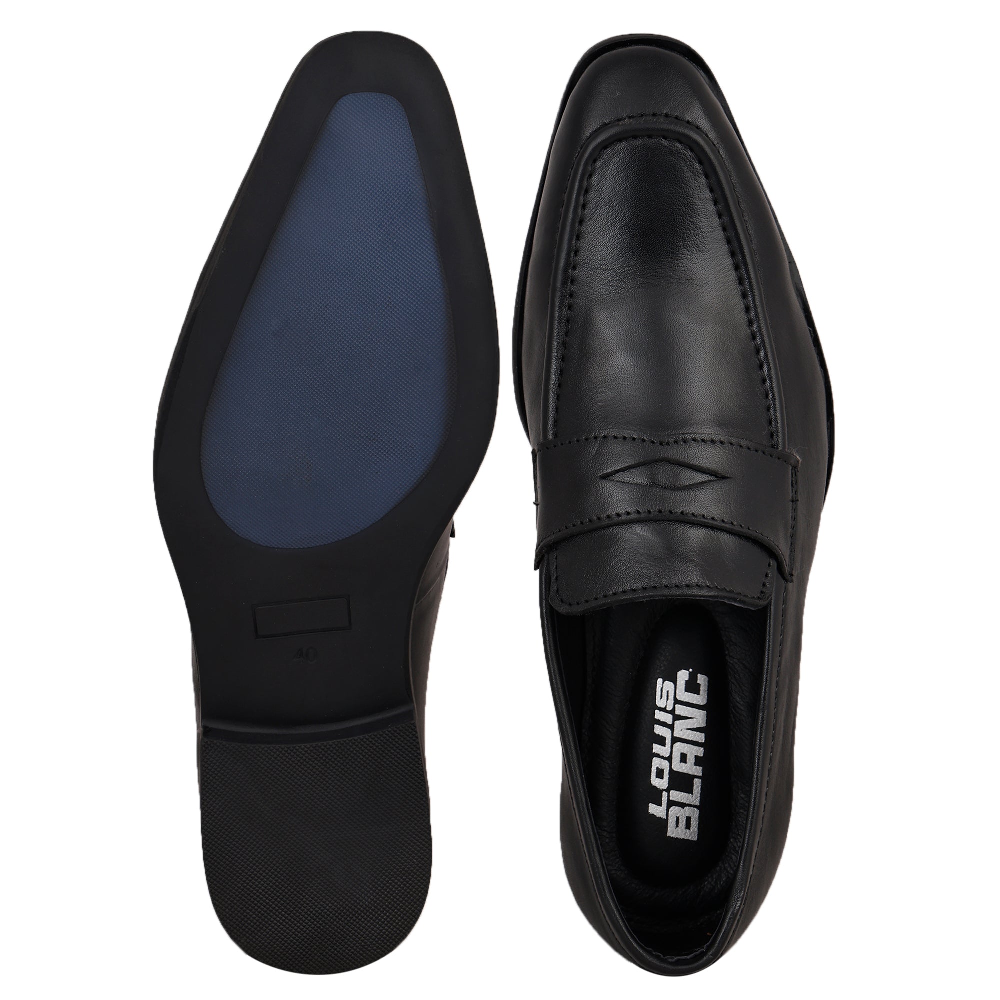 Jet Black Tassel Loafers Slip-on for Men ( LB 10 )