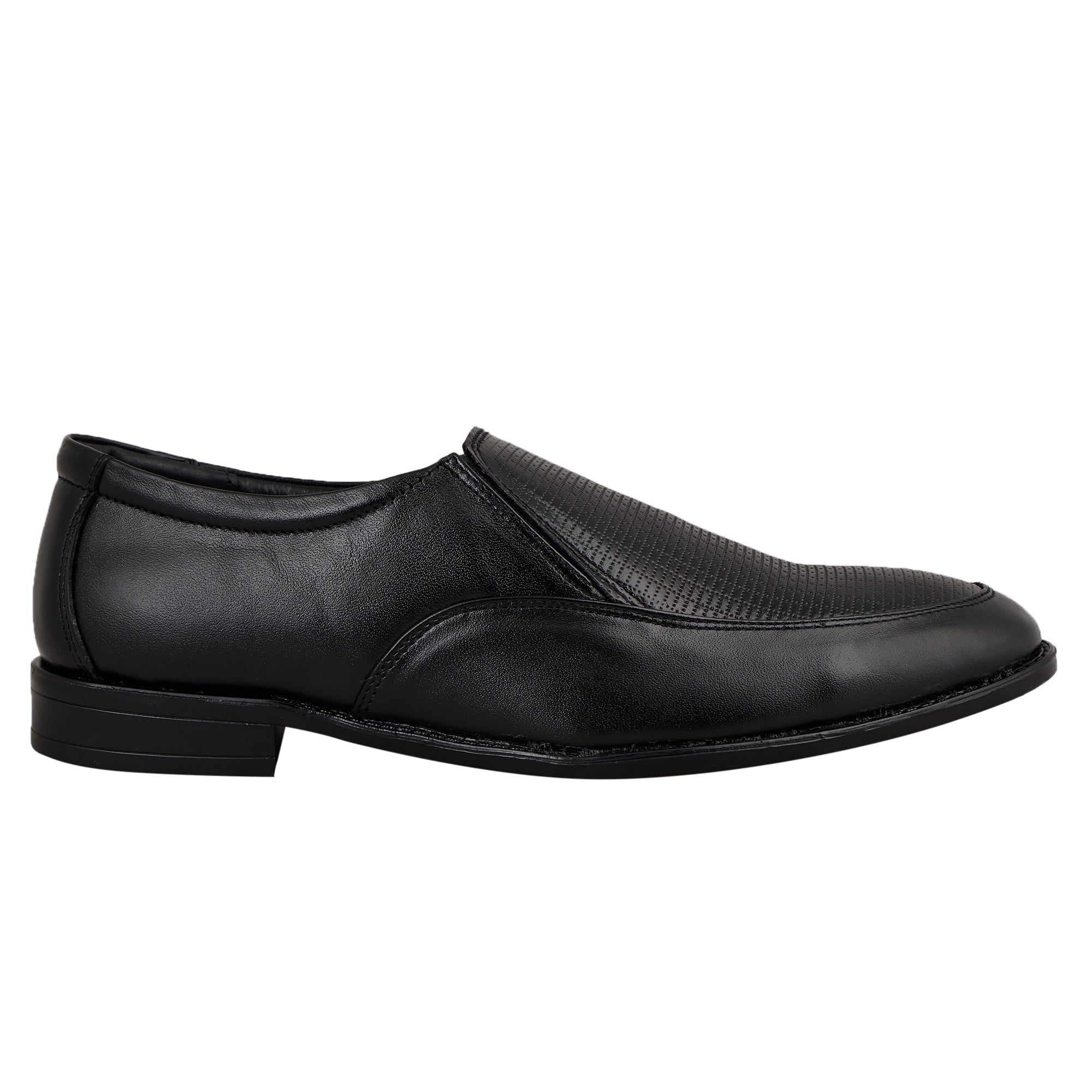 Men's Obsidian Black Slipon Style Comfortable Loafers (LB 36)
