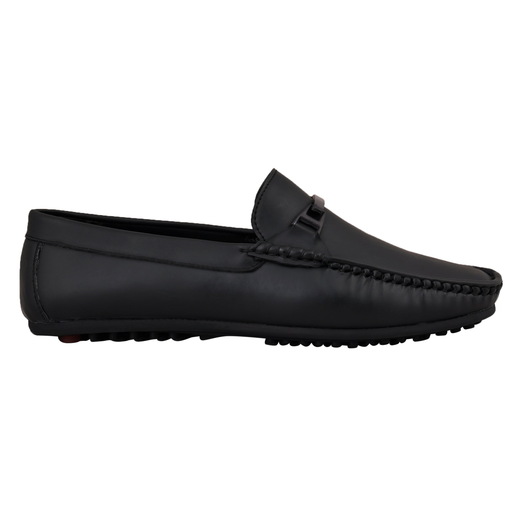 LB 39 Men's Brunette Black Slip On Style Loafer Most Comfortable Doctor Insole With Wrinkle Free Fox Leather Loafers.