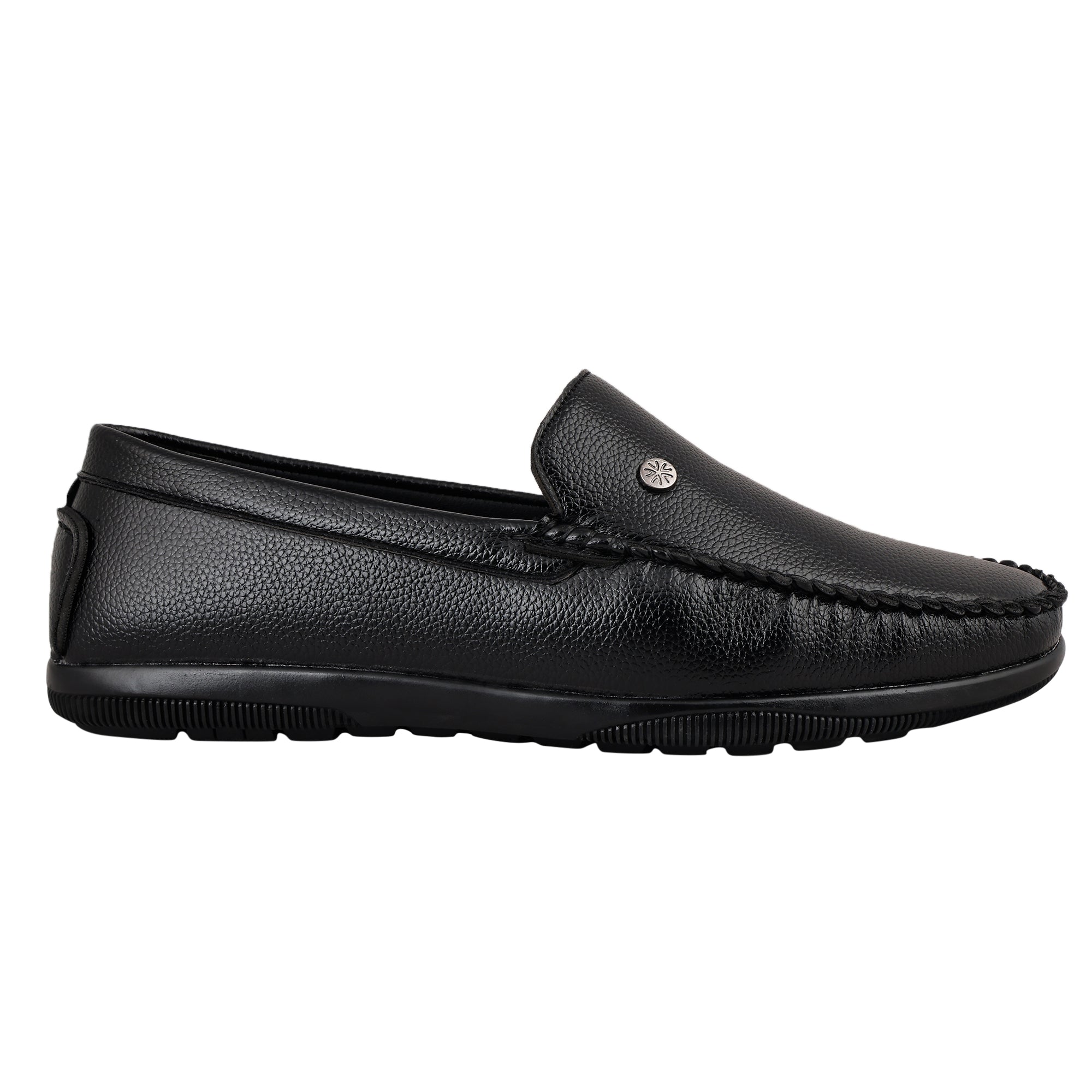 LB 45 Buckle Obsidian Black  Slip On Style Loafer Most Comfortable Doctor Insole With Wrinkle Free Fox Leather Loafers.