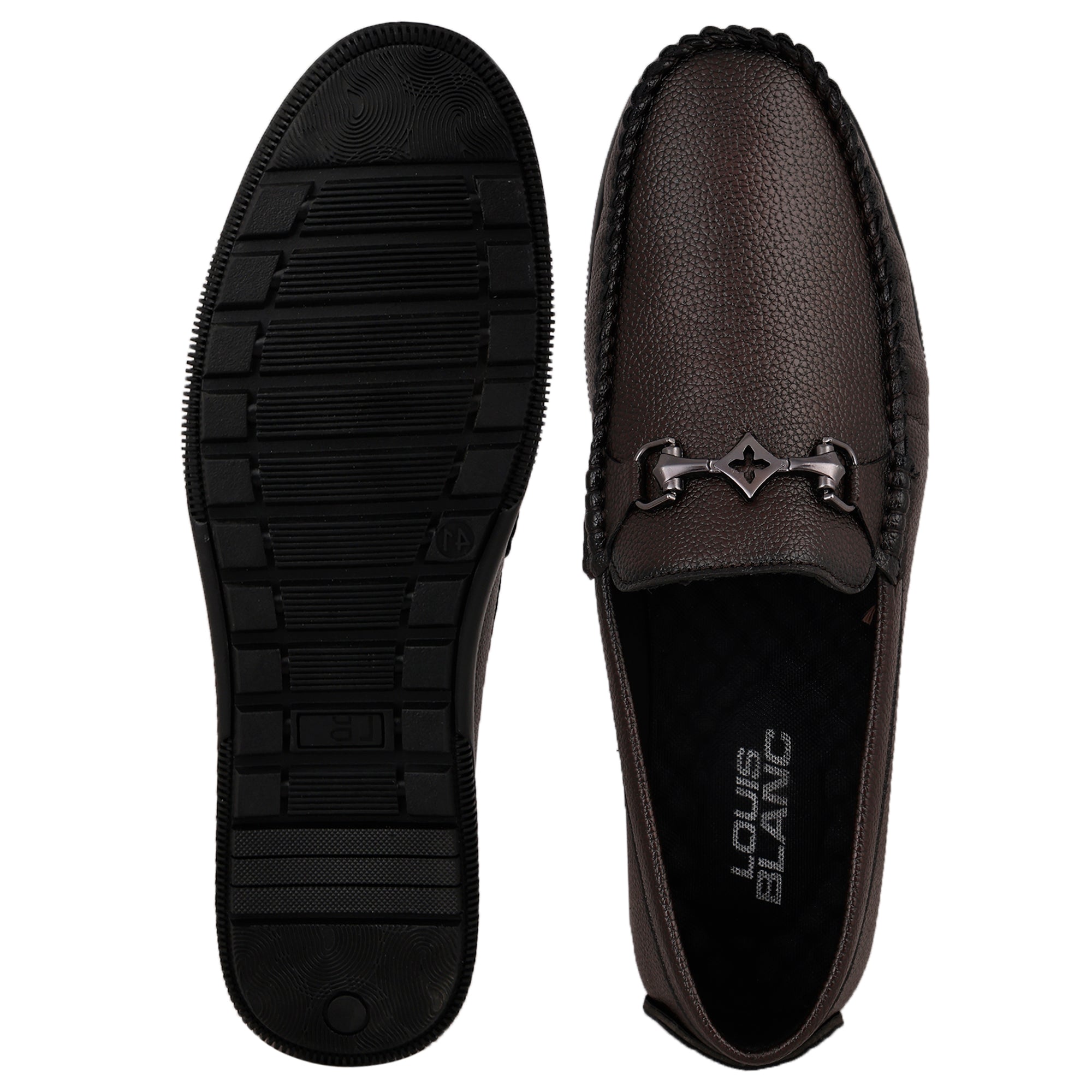 LB 38A Abelmo  Brown Slip On Style Loafer Most Comfortable Doctor Insole With Wrinkle Free Fox Leather Loafers.