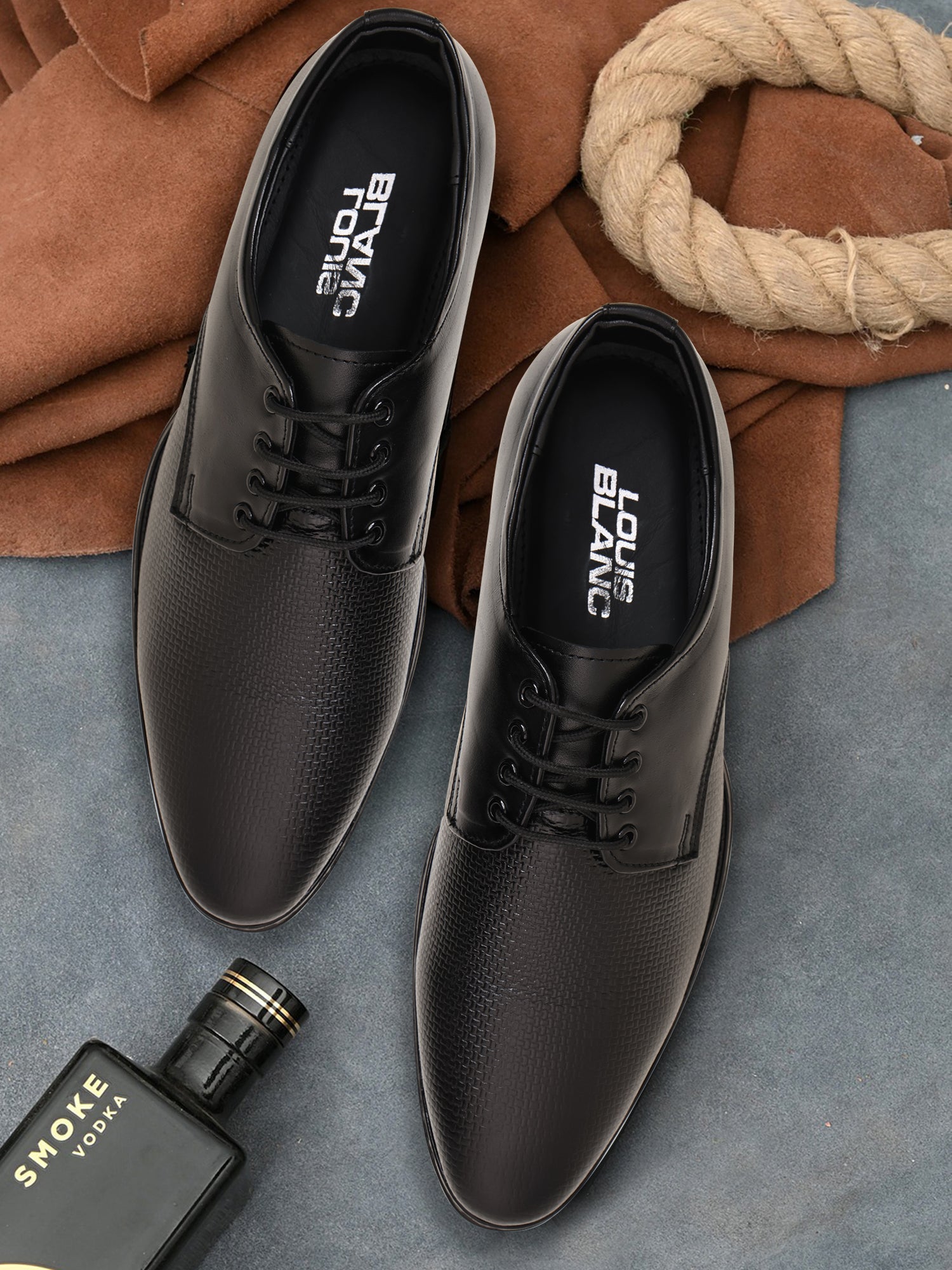 Louis Blanc Men’s Leather Formal Derby Shoes (LB37)