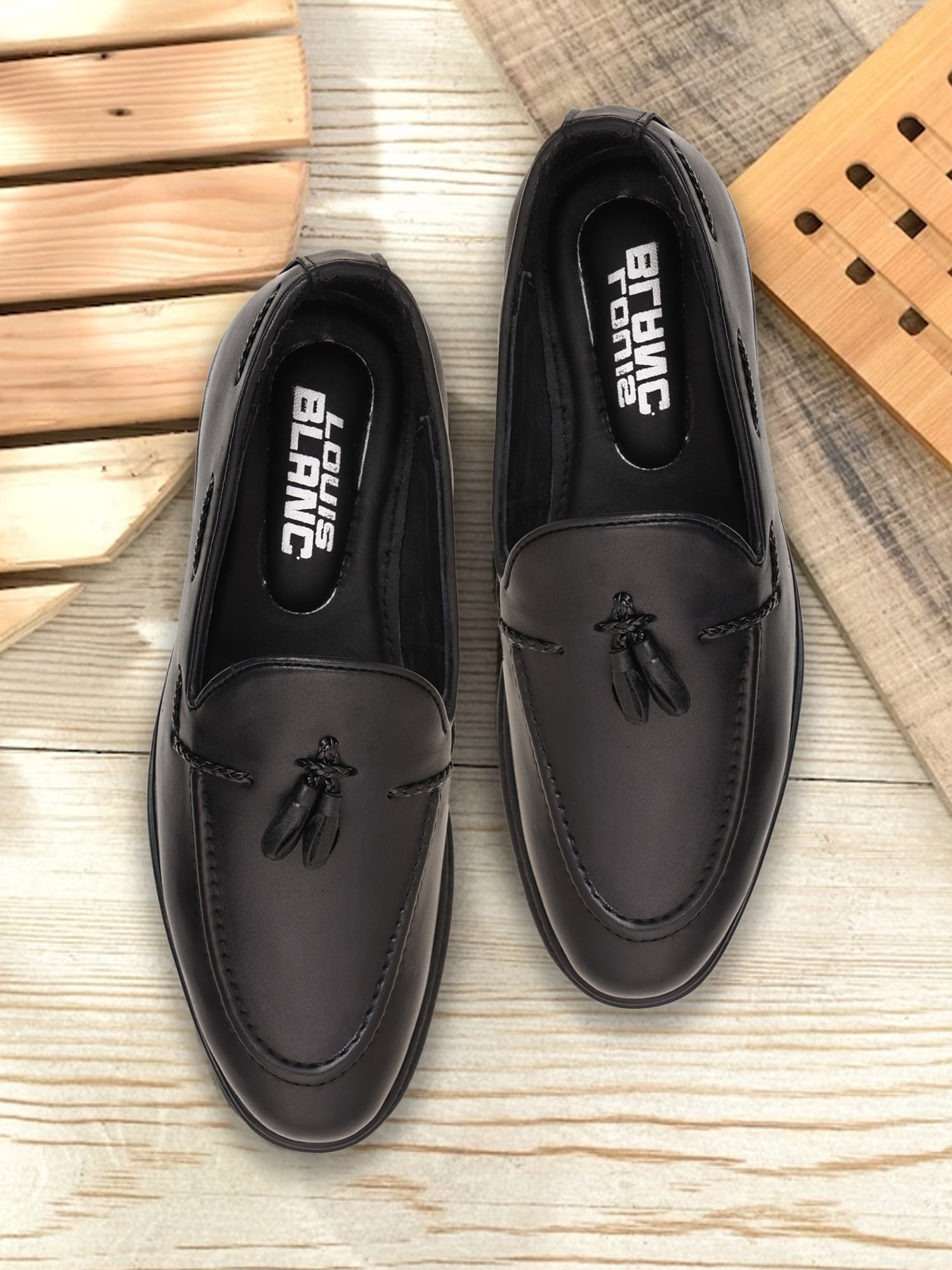 Louis Blanc Crust Leather Party And Office Loafers ( LB22)